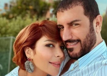 أصالة نصري تحتفل بعيد ميلاد زوجها