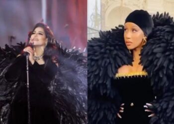 كاردي بي بإطلالة شبيهة لأحلام الشامسي