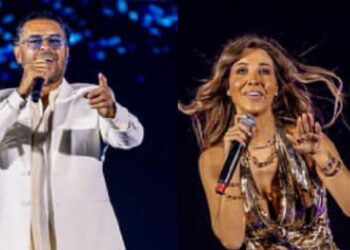 أجواء حفل نانسي عجرم وراغب علامة في العالمين الجديدة