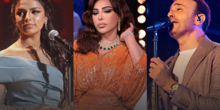 مُلكة وصابر الرباعي في ليلة تونسية مع أحلام