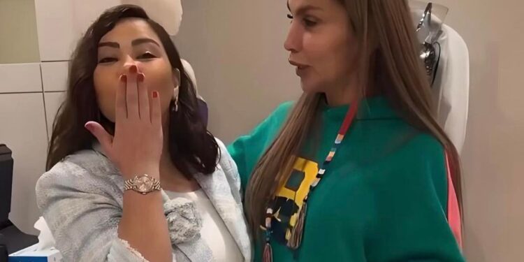 ظهور شيرين عبدالوهاب برشاقة واضحة !