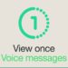 رسائل واتساب الصوتية تسمع لمرة واحدة فقط