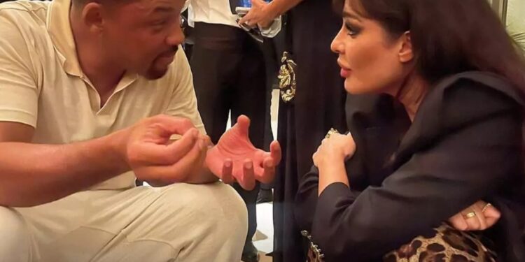 صورة ل “نادين نجيم” و “ويل سميث” وأحلام تعلق