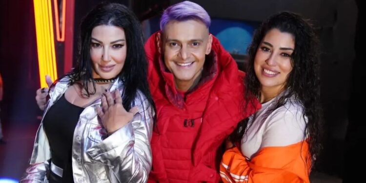 فستان سمية الخشاب بطل حلقة برنامج رامز جلال