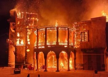 حريق مفتعل يدمر موقع تصوير مسلسل “النويلاتي”