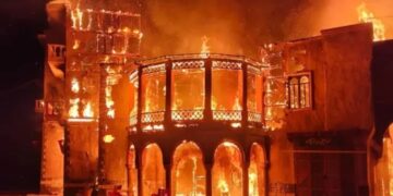 حريق مفتعل يدمر موقع تصوير مسلسل “النويلاتي”